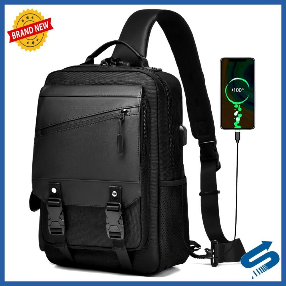 Crossbody Messenger Bag Multi-Pocket Sling Satchel Travel Work Daily Use
